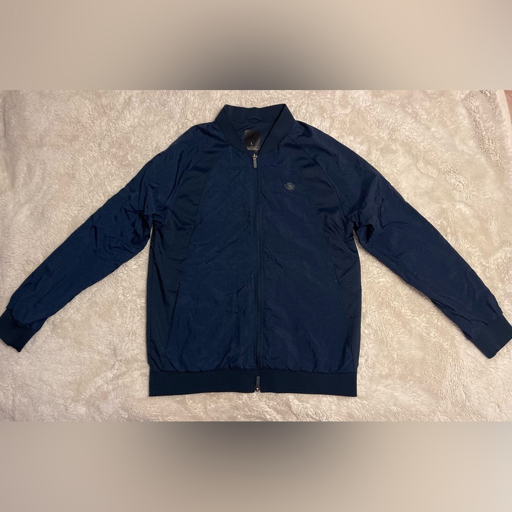 Air Jordan Men's Wings Full Zip Woven Muscle Jacket 843100-454 Armory Blue L